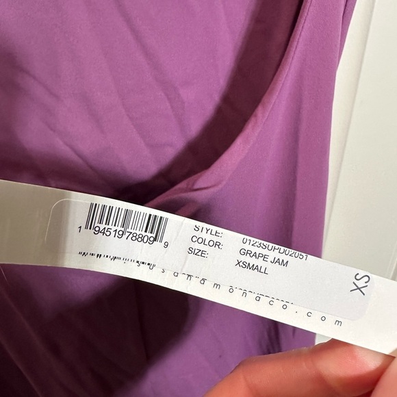 SUSANA MONACO Low Back Tank Maxi Dress Grape Jam Purple - Picture 9 of 11